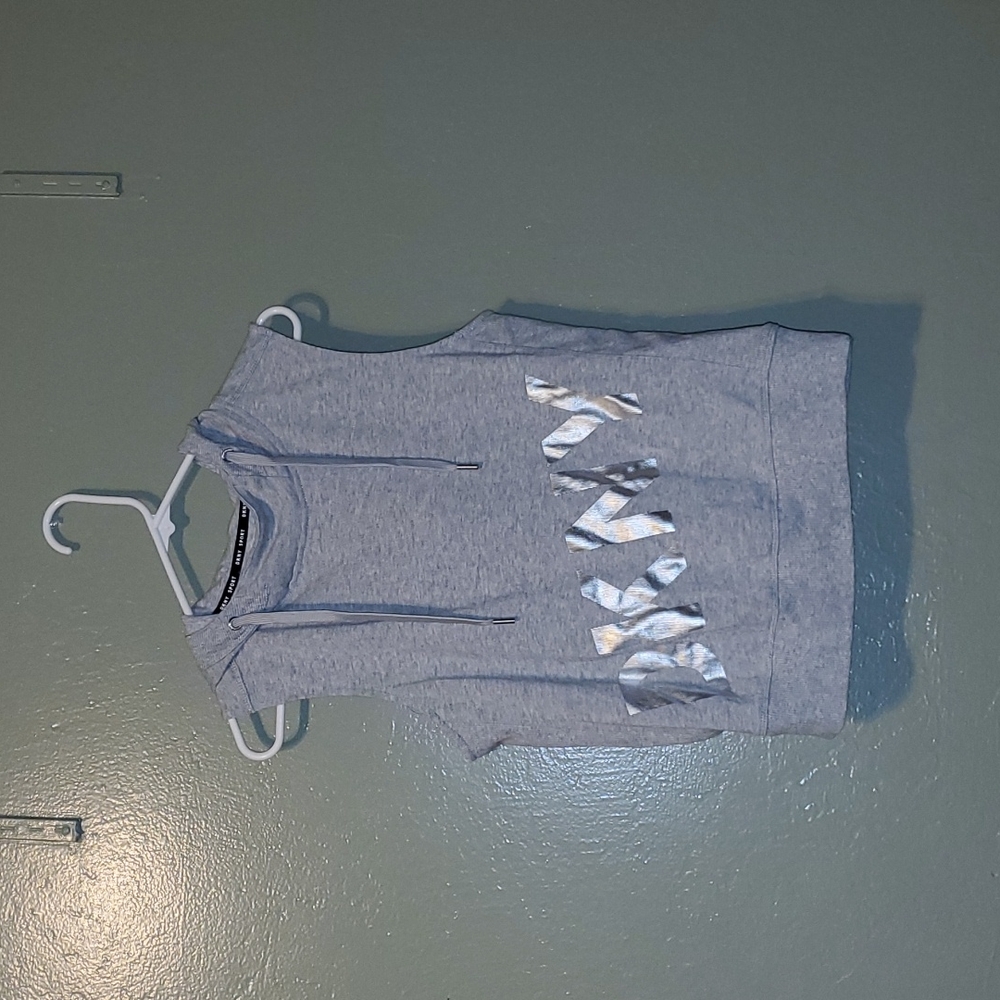 DKNY Sleeveless Hooded Active Top